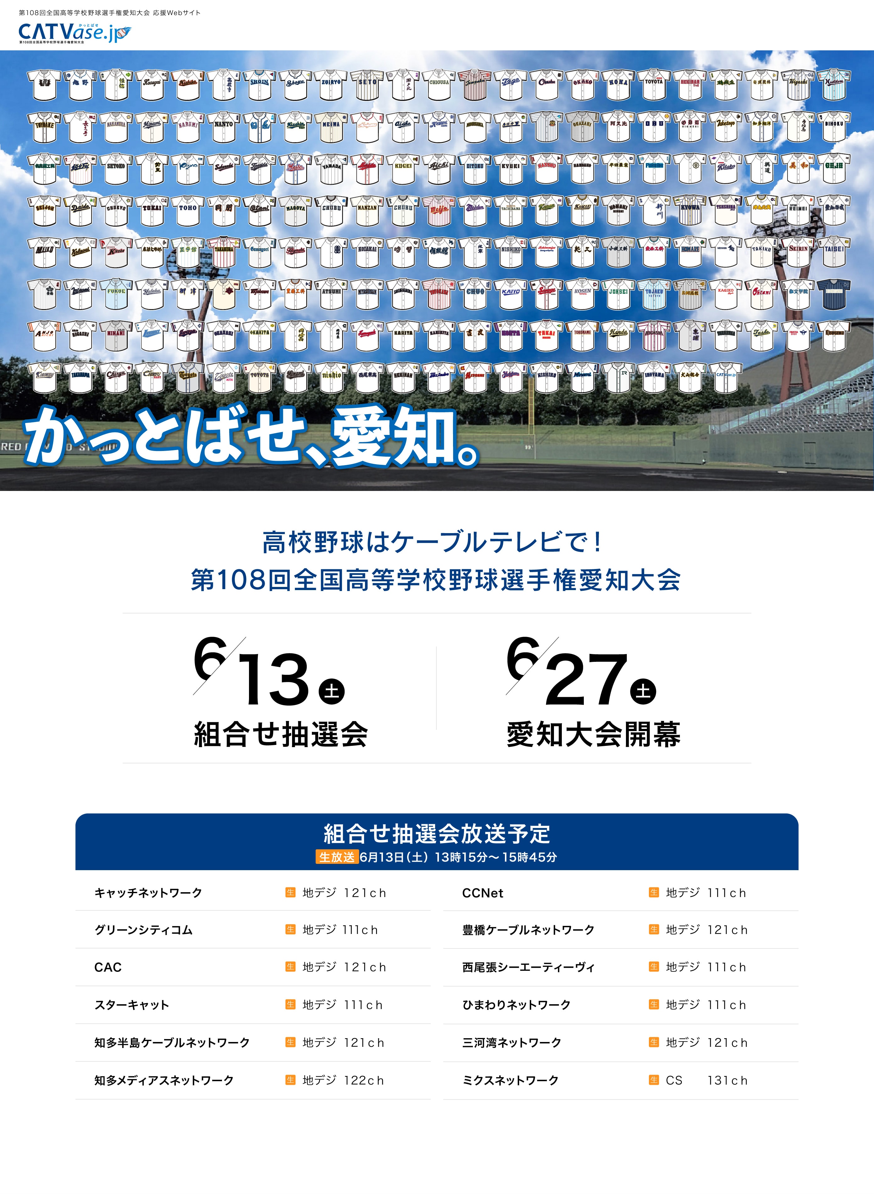 高校野球愛知大会応援サイト